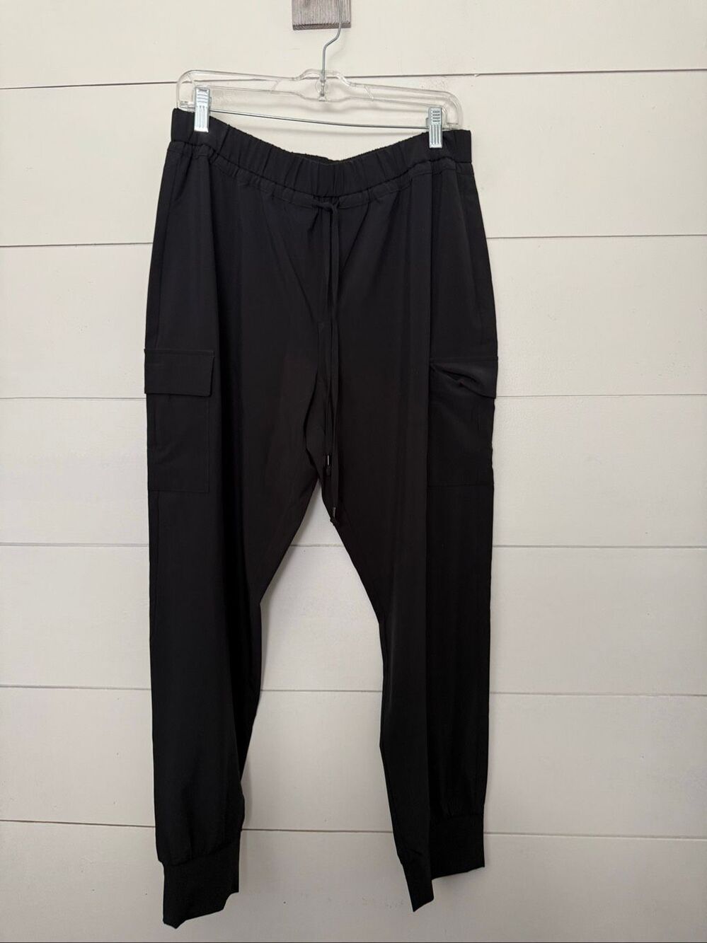 Susan Graver Weekend Women’s Medium Black Cargo Jogger Pants